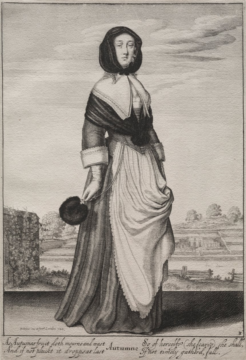 Årstiderne: Efterår, 1643-1644. af Wenceslaus Hollar