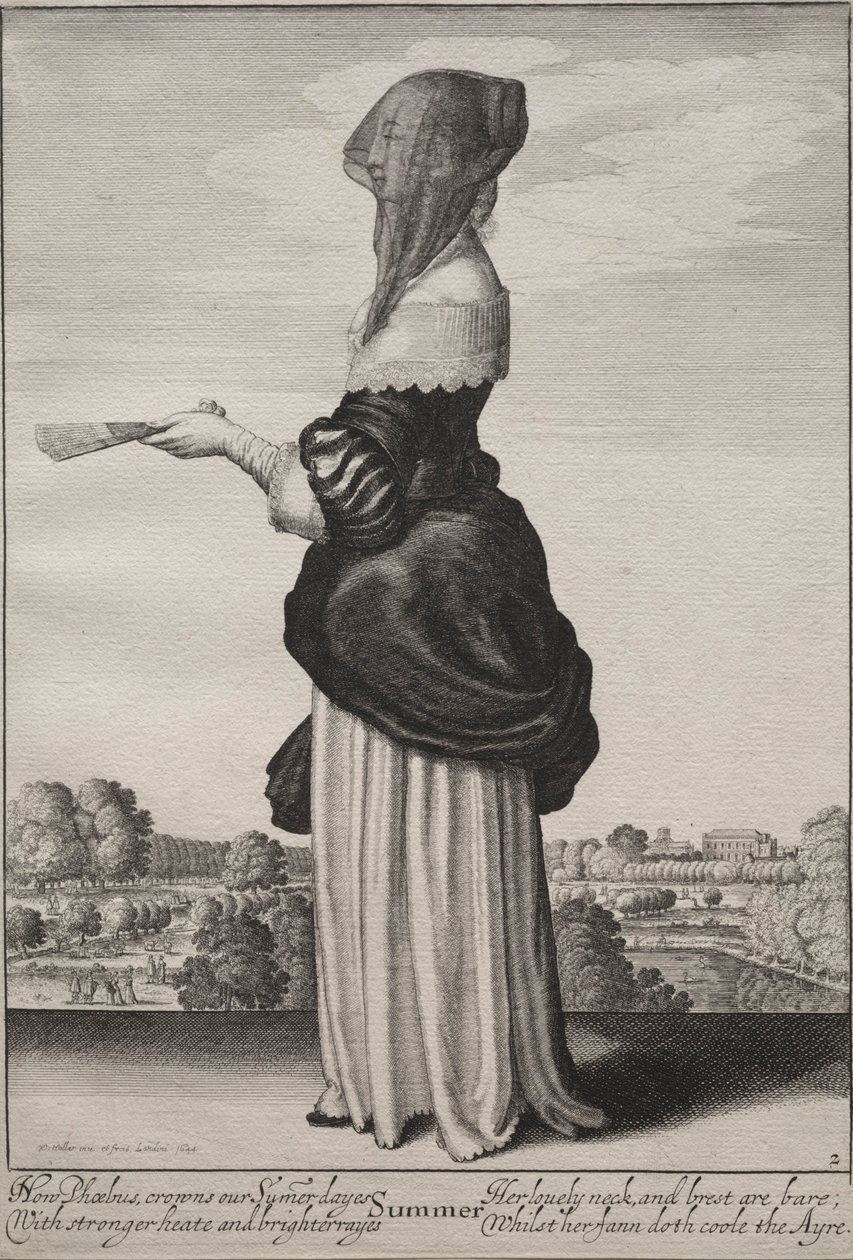 Årstiderne: Sommer, 1643-1644. af Wenceslaus Hollar