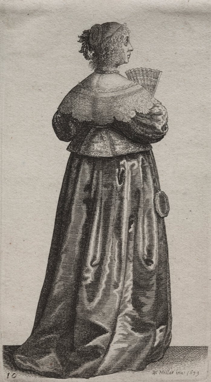 Engelske kvinders adskillige vaner, fra adelen til landskvinder..., 1639. af Wenceslaus Hollar