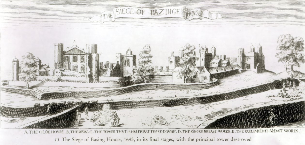 Belejringen af Basing House, 1645 af Wenceslaus Hollar