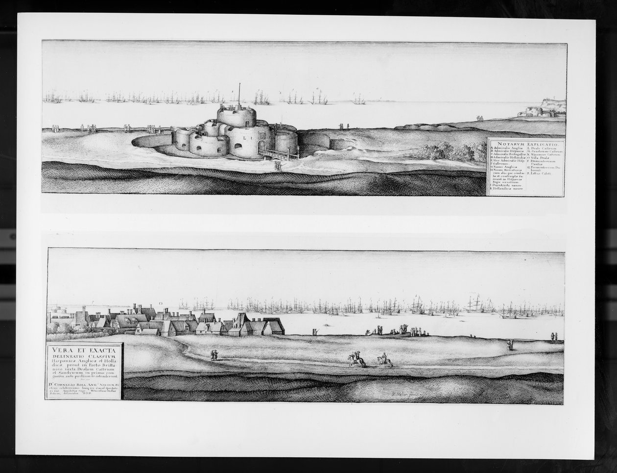 The Town and Castle of Deal, Kent, 1640 af Wenceslaus Hollar
