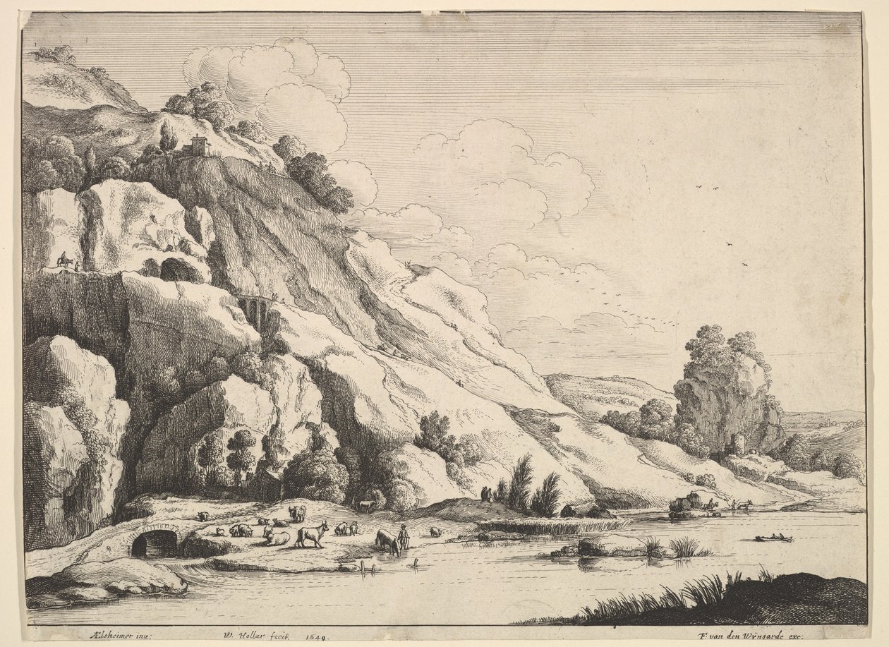 Stenbroen, 1649. af Wenceslaus Hollar