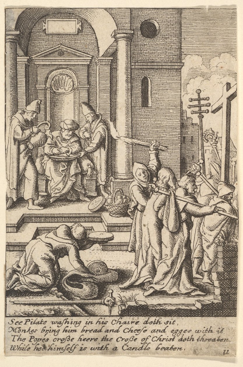 Håndvasken, 1625-77 af Wenceslaus Hollar