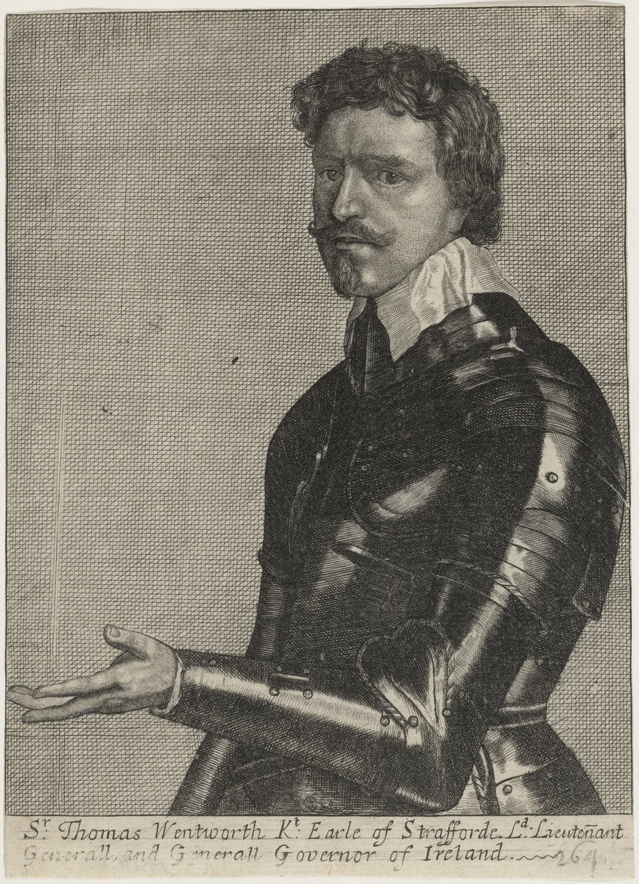 Thomas Wentworth, 1. jarl af Strafford af Wenceslaus Hollar