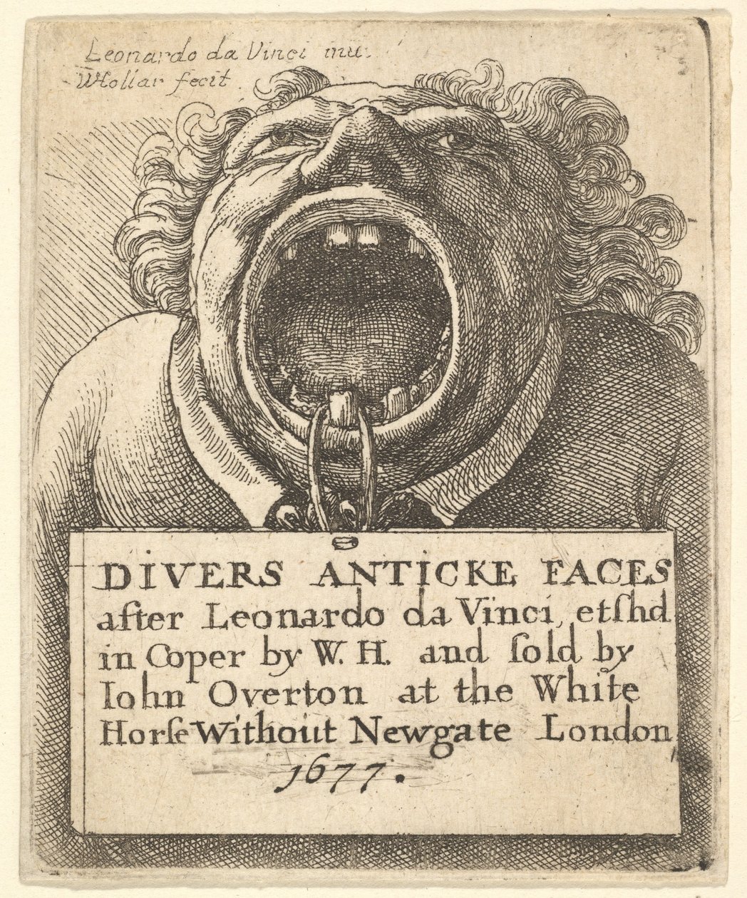 Titelblad, Divers Anticke Faces, 1677. af Wenceslaus Hollar