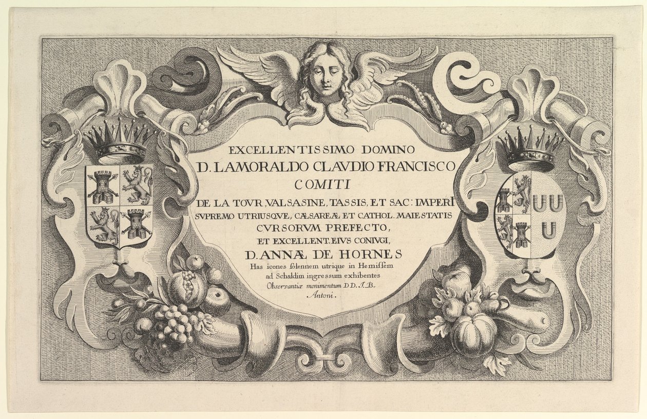 Titel på Indtræden i Hemissem, 1625-77. af Wenceslaus Hollar