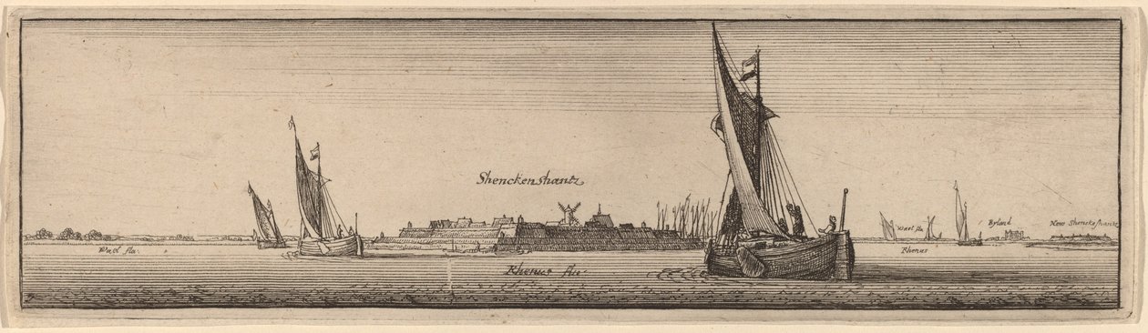 Udsigt over Shenckenschantz af Wenceslaus Hollar