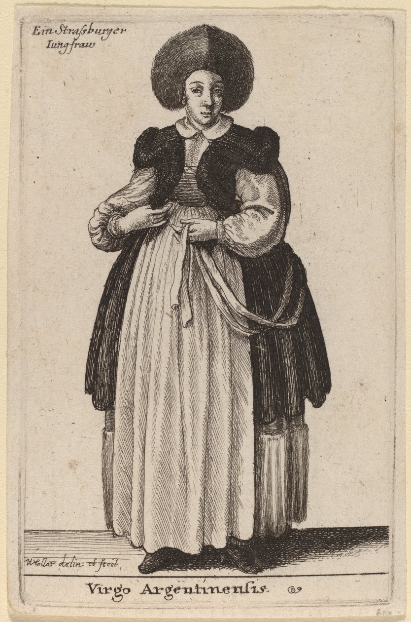 argentinsk jomfru af Wenceslaus Hollar