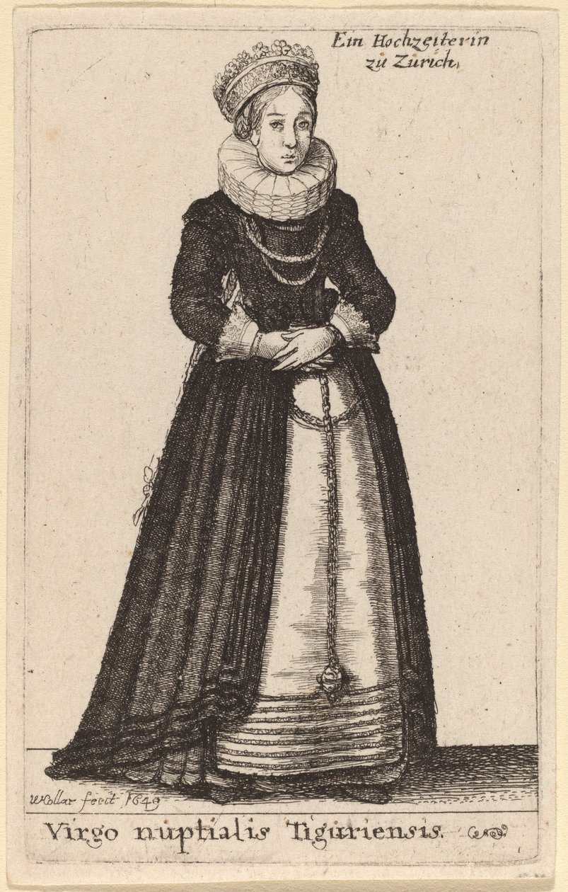Bryllupsjomfruen fra Tiguri af Wenceslaus Hollar