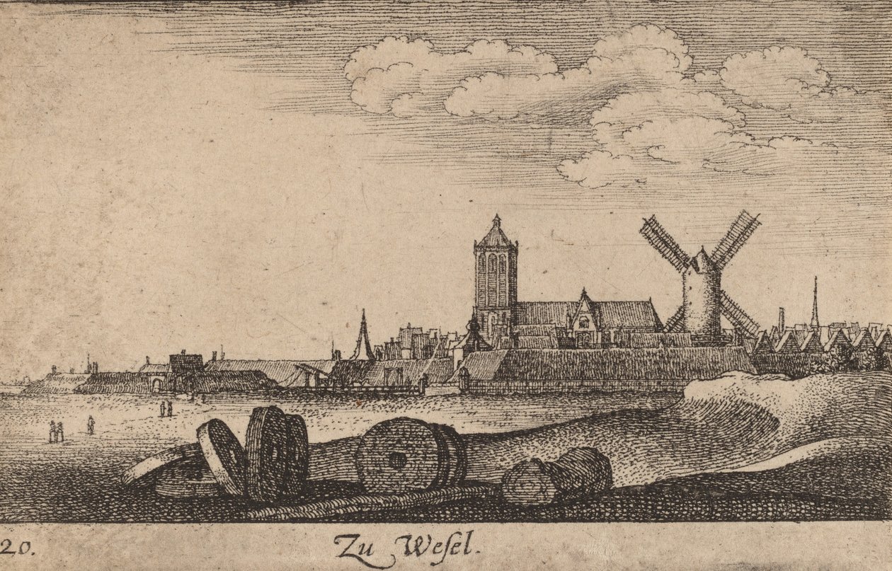 Wesel, 1635. af Wenceslaus Hollar