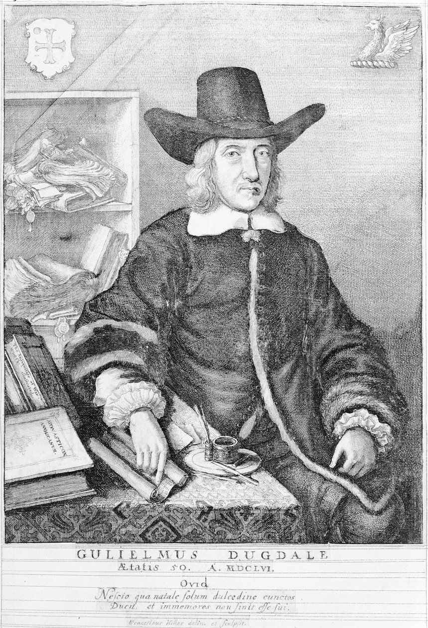 William Dugdale, 1656 af Wenceslaus Hollar