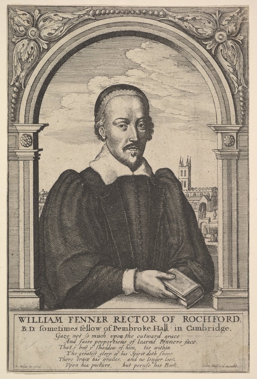 William Fenner, rektor i Rochford, 1656. af Wenceslaus Hollar