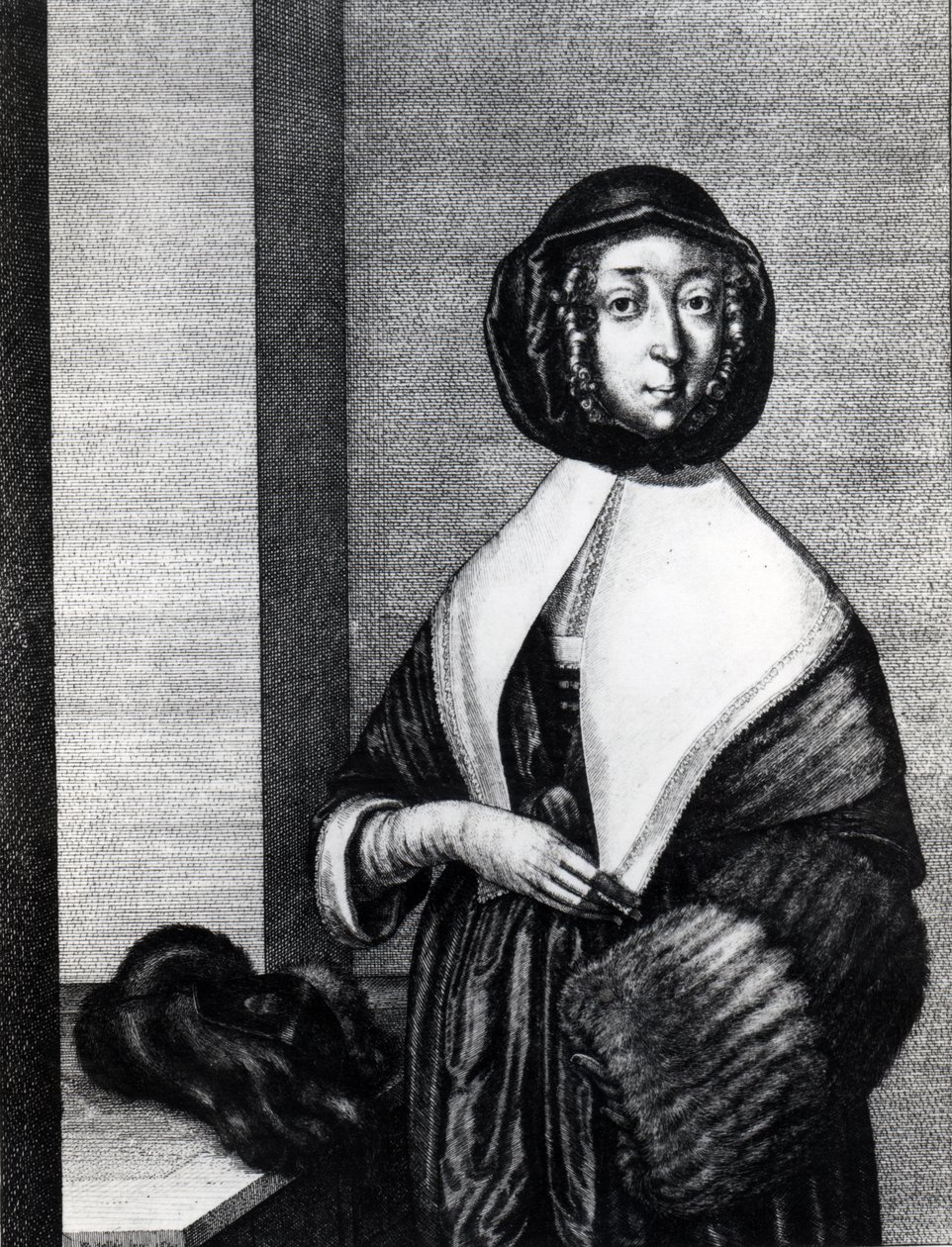 Vinter, 1641 af Wenceslaus Hollar