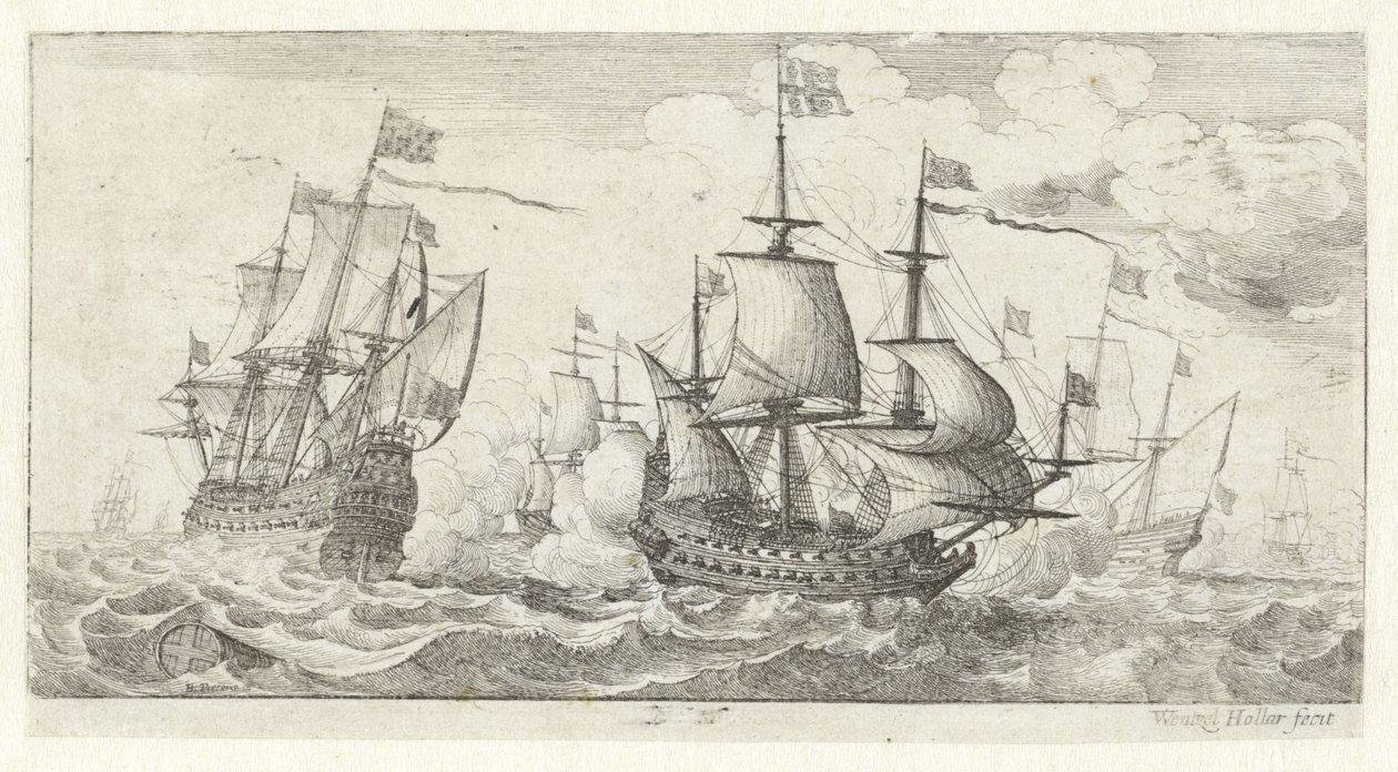 søslag Seascapes (serietitel) af Wenceslaus Hollar