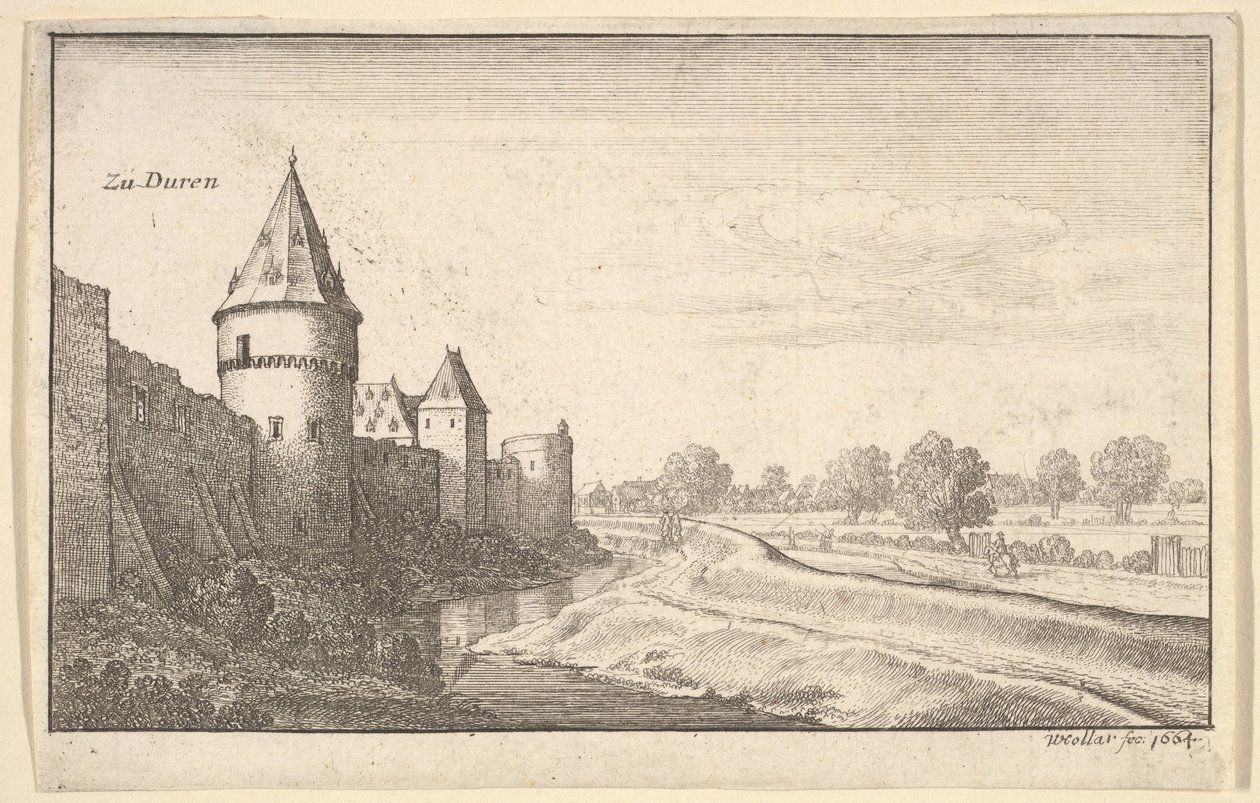 Zu Düren, fra »European Views« af Wenceslaus Hollar