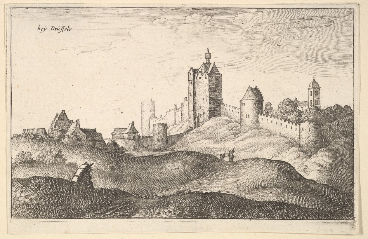beÿ Bruxelles Bruxelles, ca. 1643. af Wenceslaus Hollar