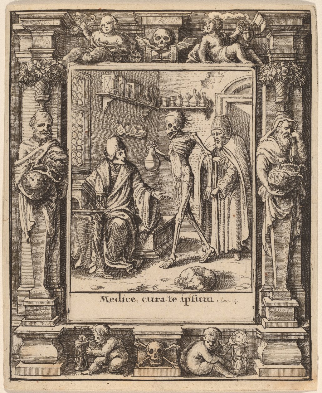 Læge af Wenceslaus Hollar after Hans Holbein the Younger after Abraham van Diepenbeeck