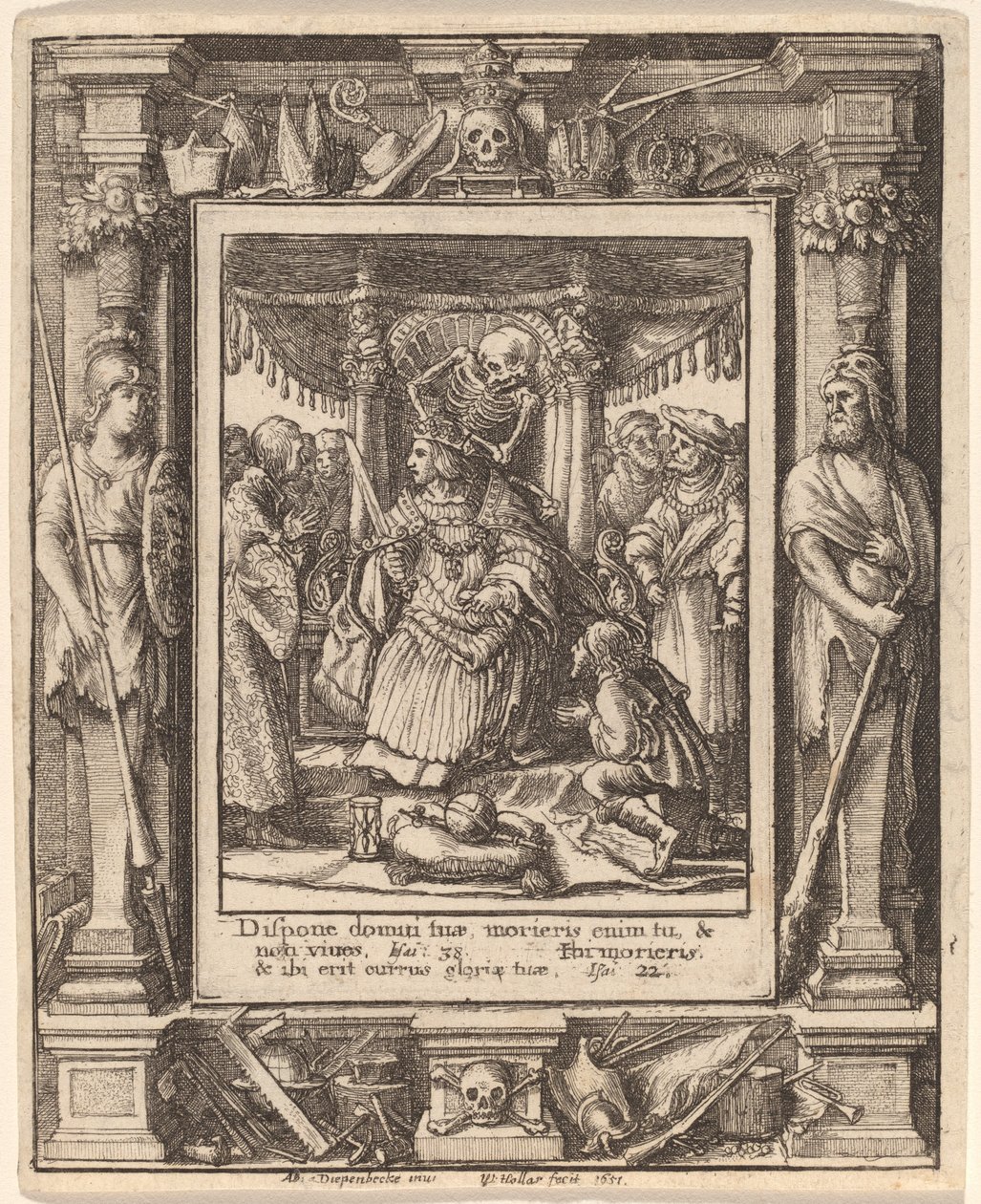 Kejser af Wenceslaus Hollar after Hans Holbein the Younger after Abraham van Diepenbeeck