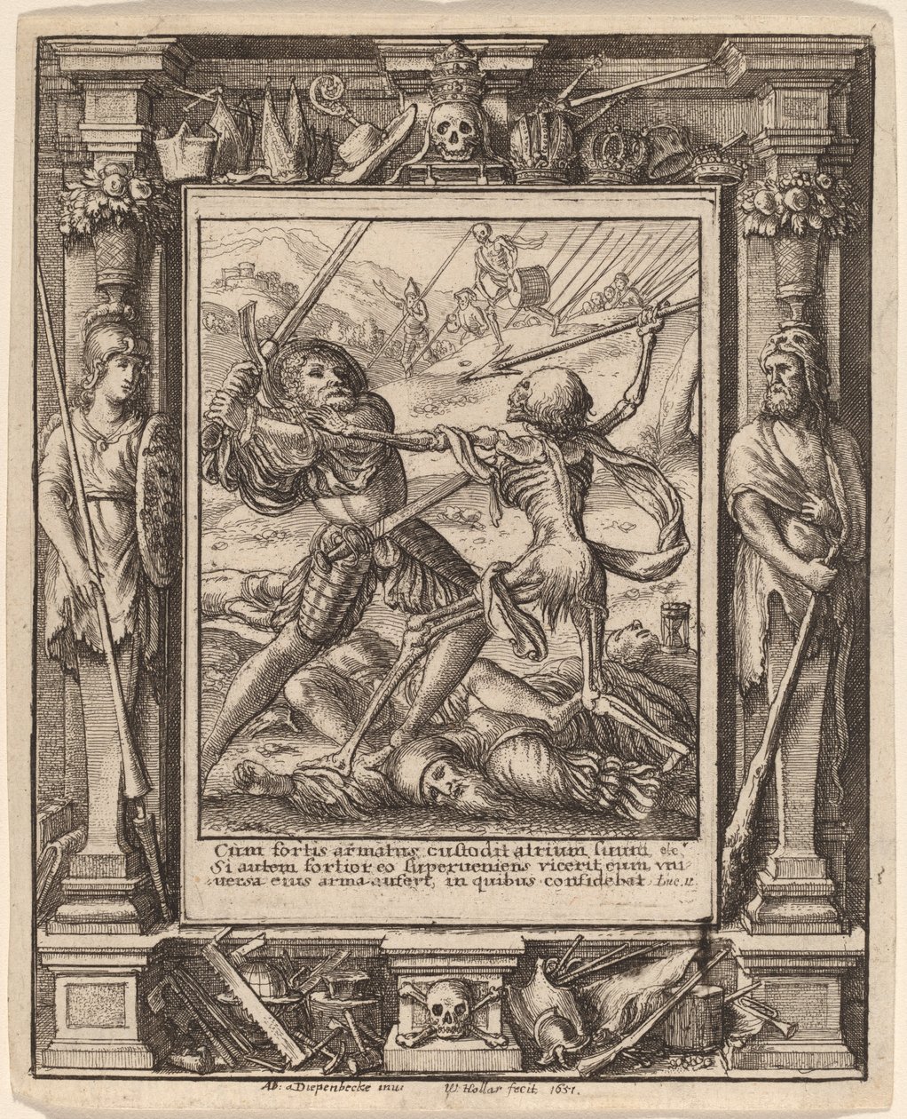Ridder af Wenceslaus Hollar after Hans Holbein the Younger after Abraham van Diepenbeeck