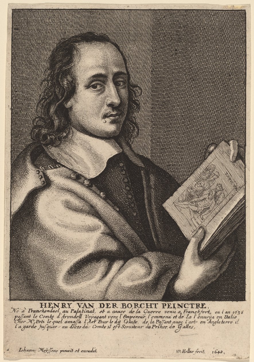 Henry van der Borcht, maler af Wenceslaus Hollar after Joannes Meyssens