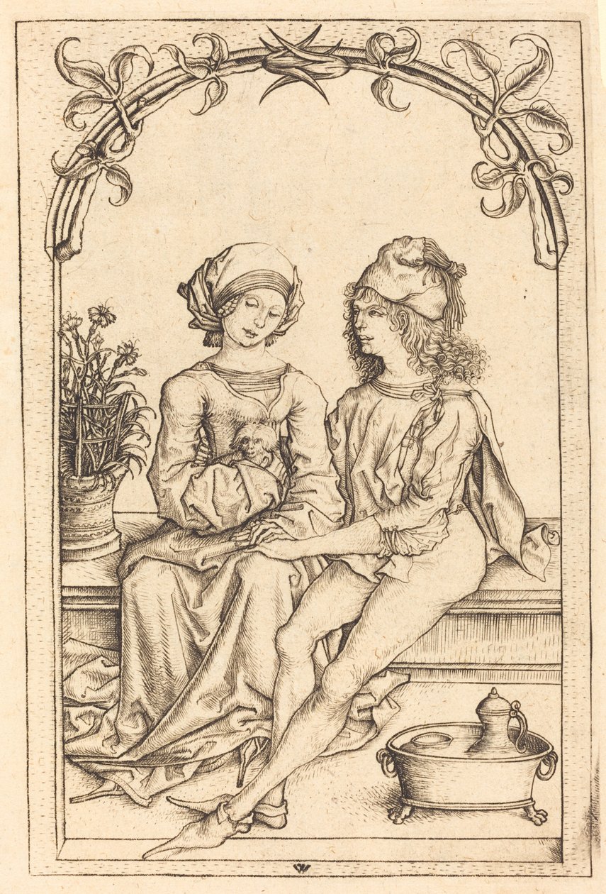 De elskende af Wenzel von Olmutz after Master of the Housebook