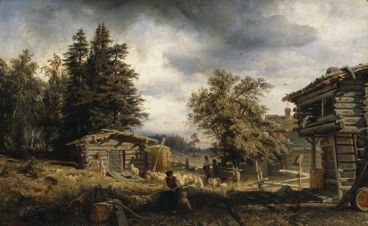 Hytte i Kuru af Werner Holmberg