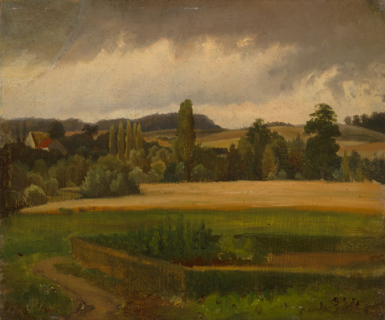 Landskab fra Gräfenberg - Studie af Werner Holmberg