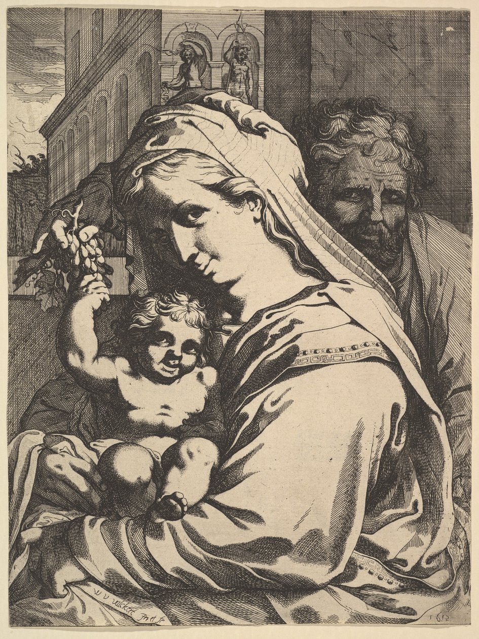 Hellige Familie, 1612. af Werner Jacobsz. van den Valckert