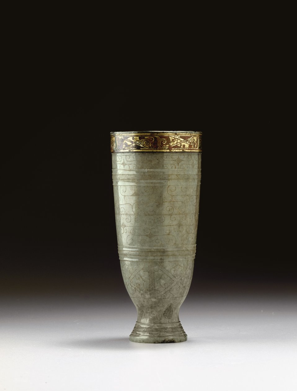 Bægerglas, begyndelsen af midten af 2. århundrede f.Kr af Western Han Dynasty Chinese School