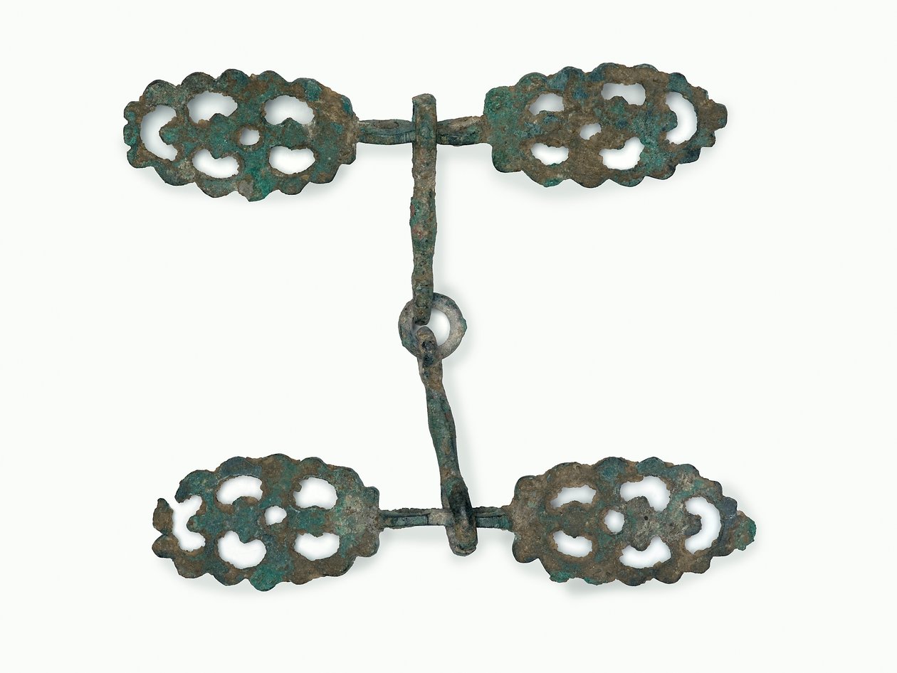 Hestetøjle (bronze) af Western Zhou Dynasty Chinese School