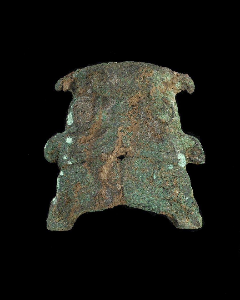 Ornament: grotesk dyremaske af Western Zhou Dynasty Chinese School