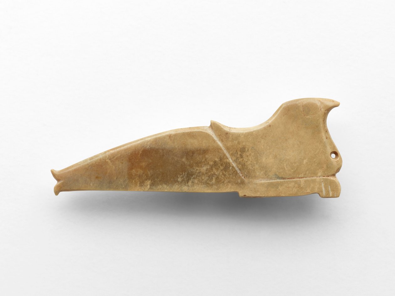 Vedhæng i form af en fugl, ca. 1050-c. 950 f.Kr. (jade) af Western Zhou Dynasty Chinese School