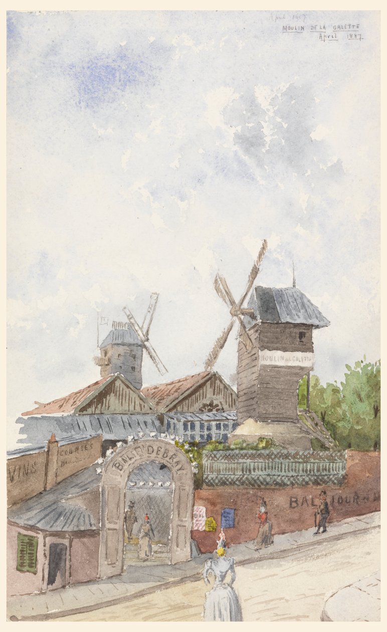 Moulin de la Galette, Paris af Whitney Warren Jr.