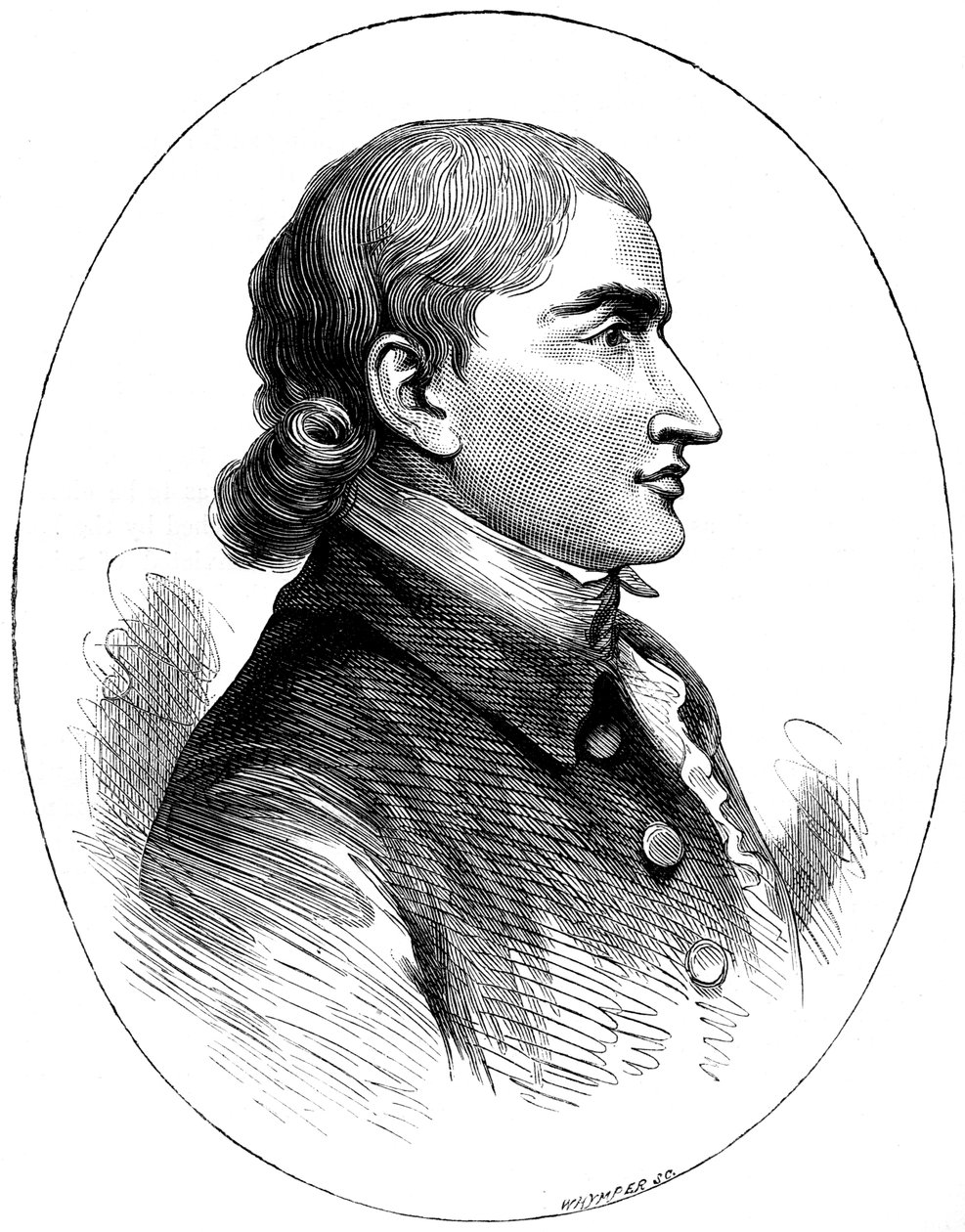 John Jay, amerikansk statsmand, fra et tryk udgivet i 1783, c1880. af Whymper
