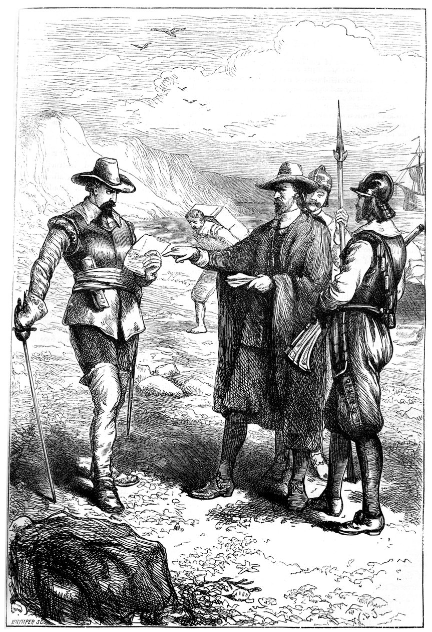 Samuel Gortons lander i Amerika, c1636 c1880. af Whymper