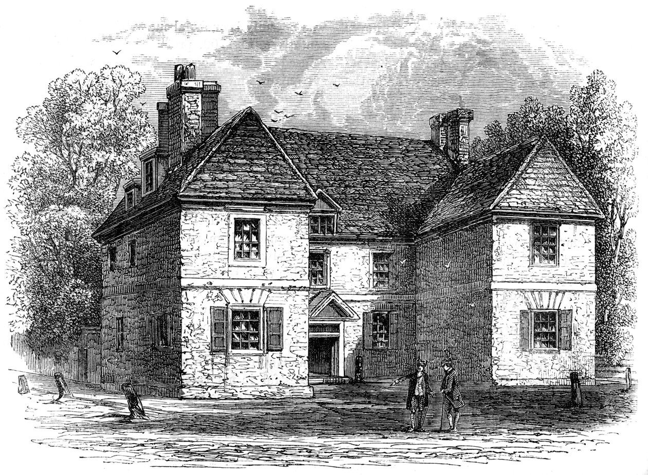 William Penns House, Philadelphia, Pennsylvania, slutningen af det 17.-begyndelige 18. århundrede c1880 af Whymper