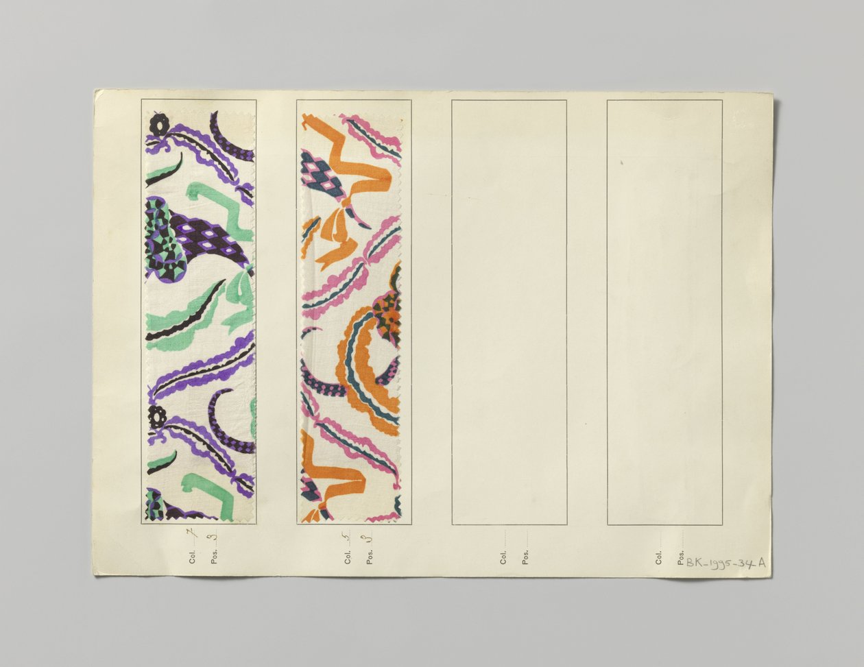 Stål med trykt side, design Blumenhorn af Wiener Werkstätte