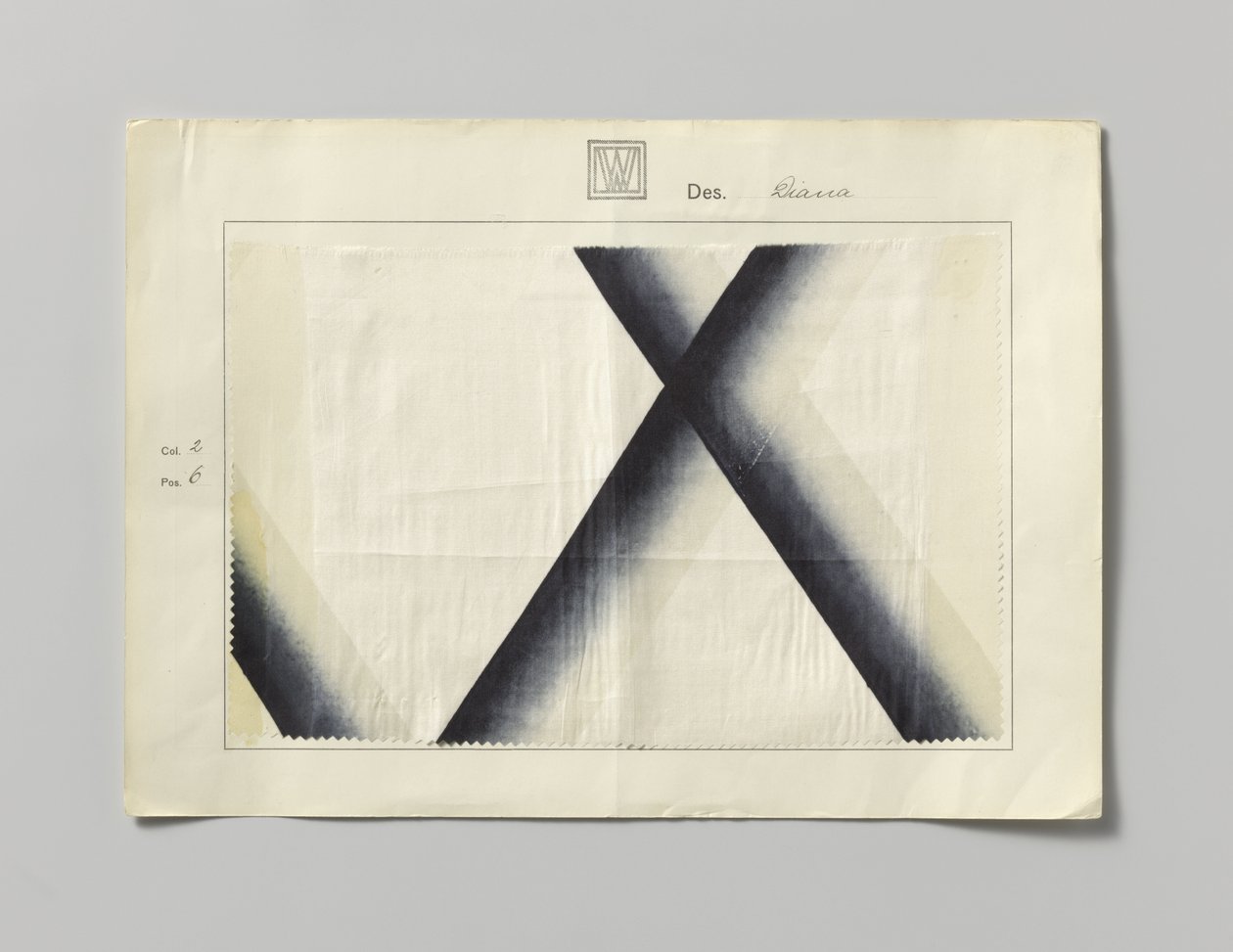 Stål med trykt side, design Diana af Wiener Werkstätte