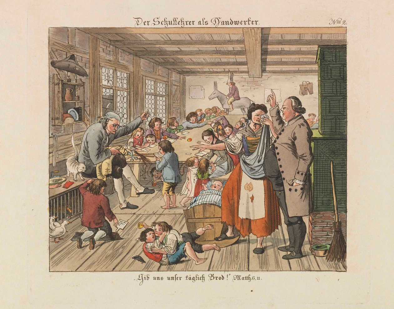 Skolelærer som håndværker, 1825. af Wiessner