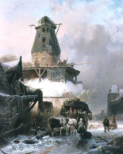Den Gamle Mølle af Wijnand Joseph Nuyen