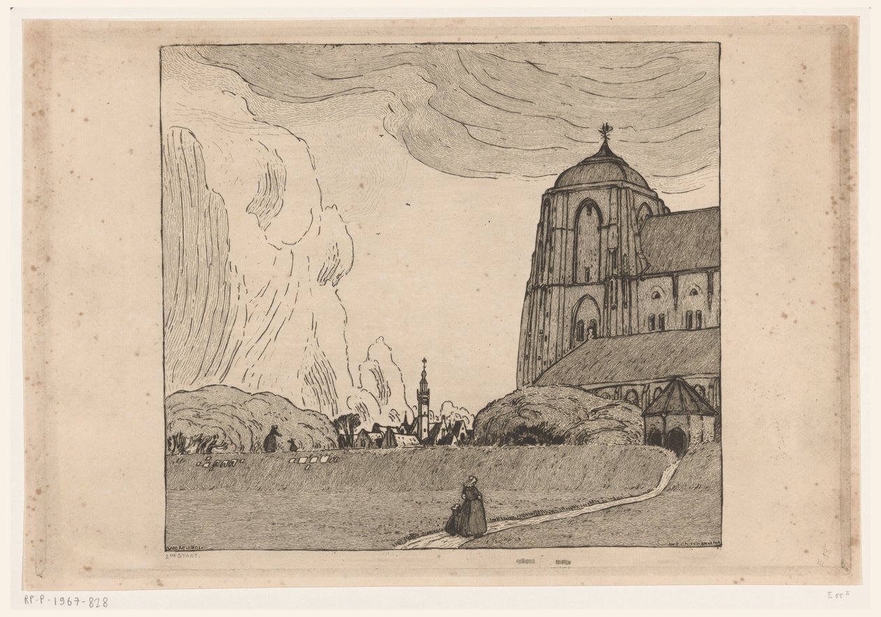 View of Veere (original titel) af Wijnand Otto Jan Nieuwenkamp