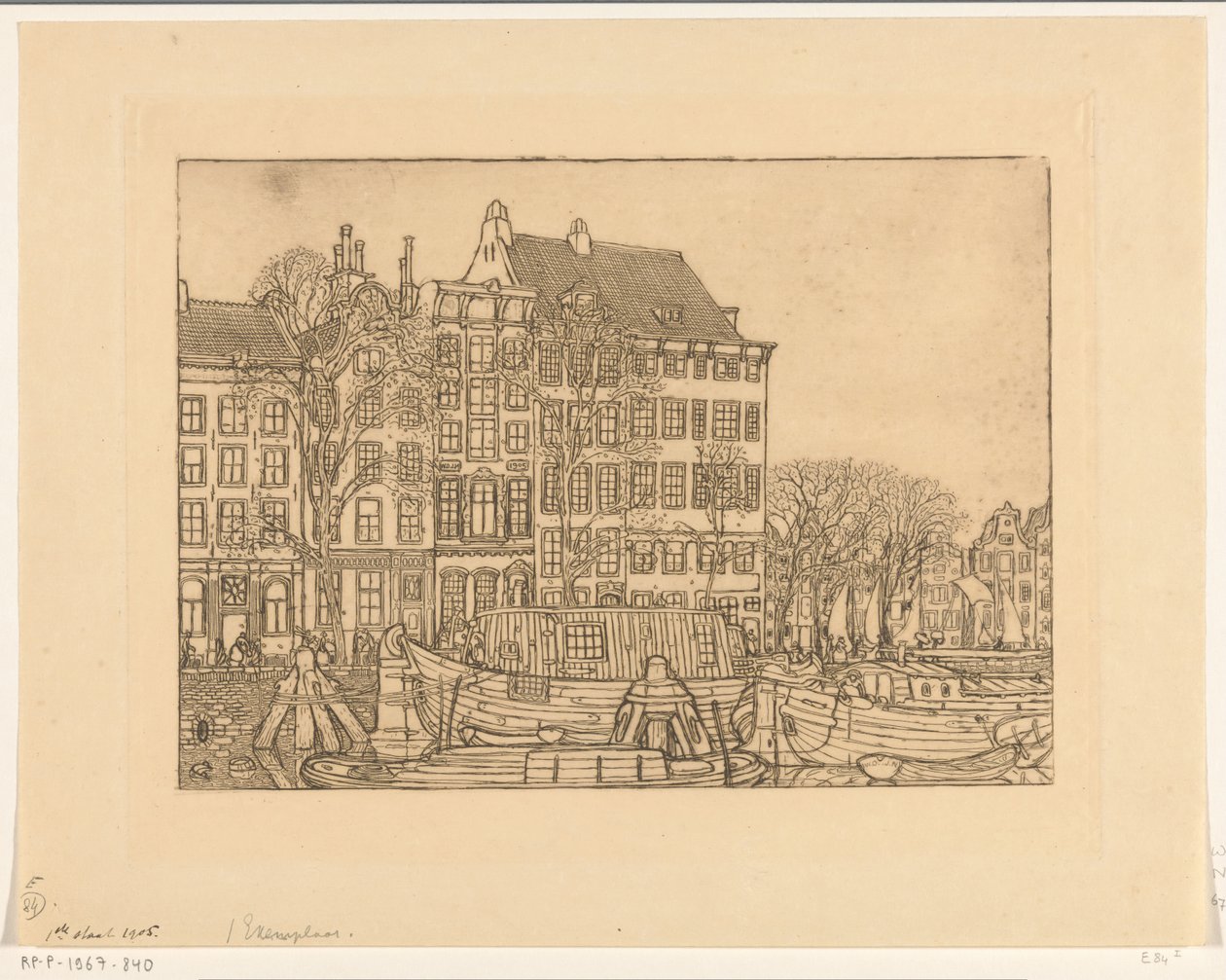 Huse på Prins Hendrikkade i Amsterdam Prins Hendrikkade (original titel) af Wijnand Otto Jan Nieuwenkamp