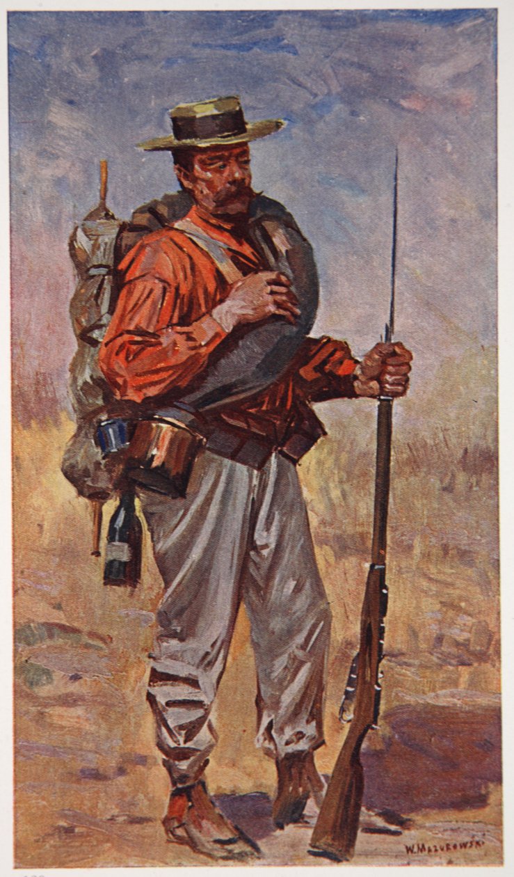 En russisk frivillig i nærheden af Liao-Yang, illustration fra 