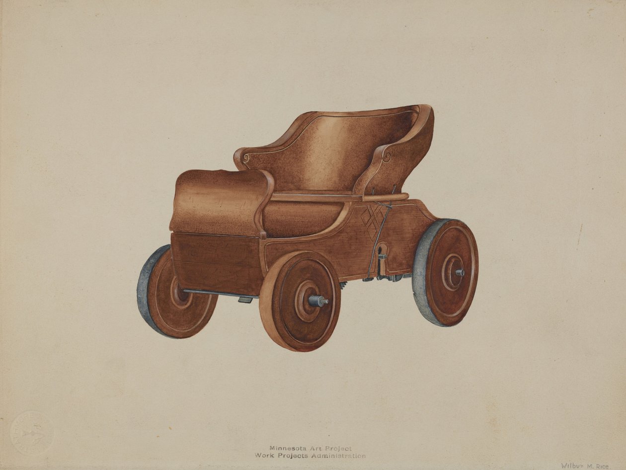 Legetøjsbil, ca. 1938. af Wilbur M Rice