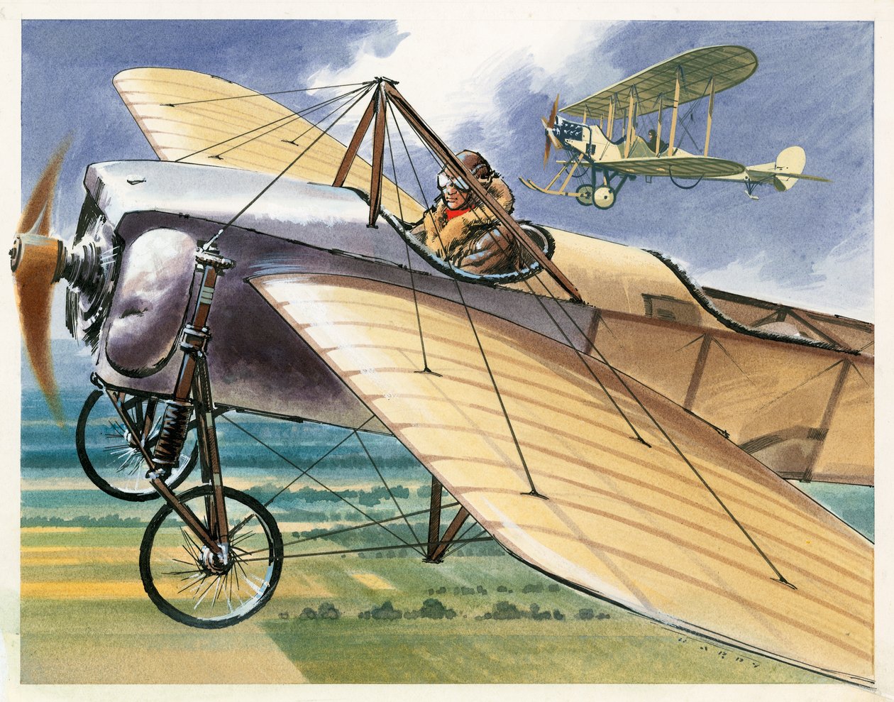 Bleriot XI Monoplane af Wilf (20th century) Hardy