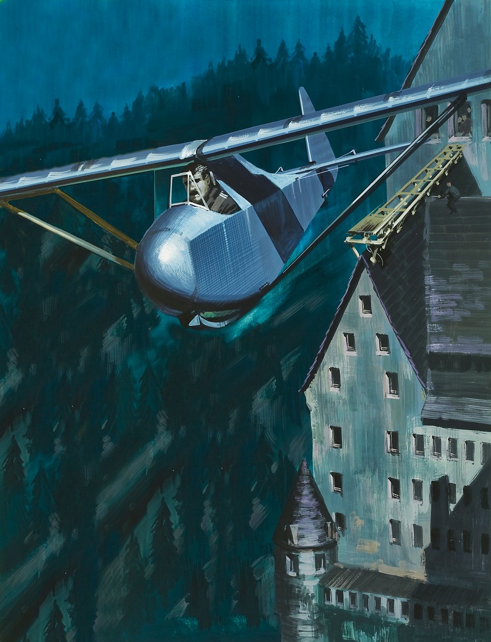 Svæveflyvning fra Colditz Slot af Wilf (20th century) Hardy