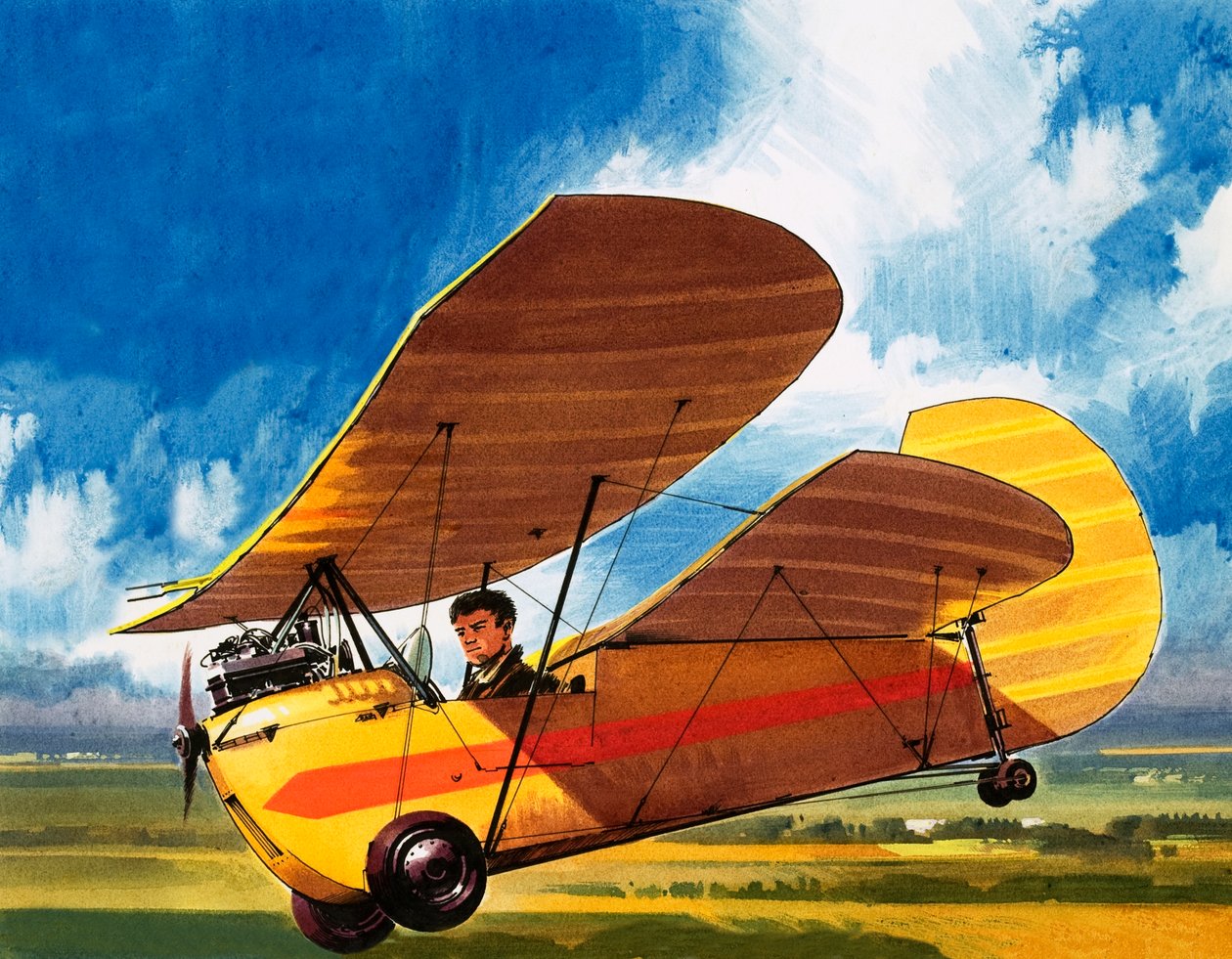 Henri Mignets opfindelse Pou de Ciel af Wilf (20th century) Hardy