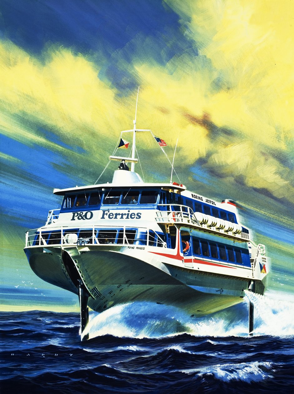 Jetfoil PO-færge af Wilf (20th century) Hardy