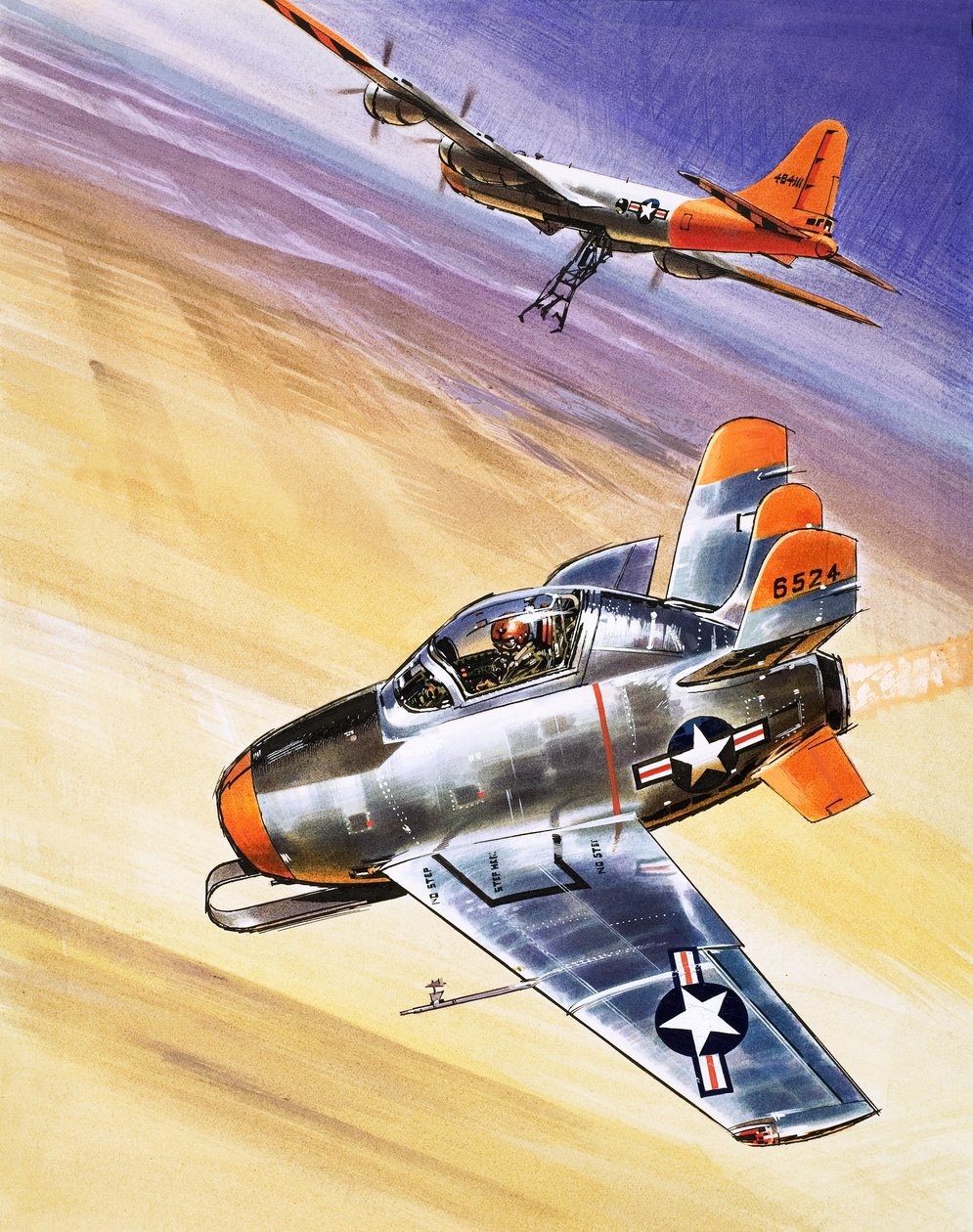 Mini Jet-Fighter, illustration fra 