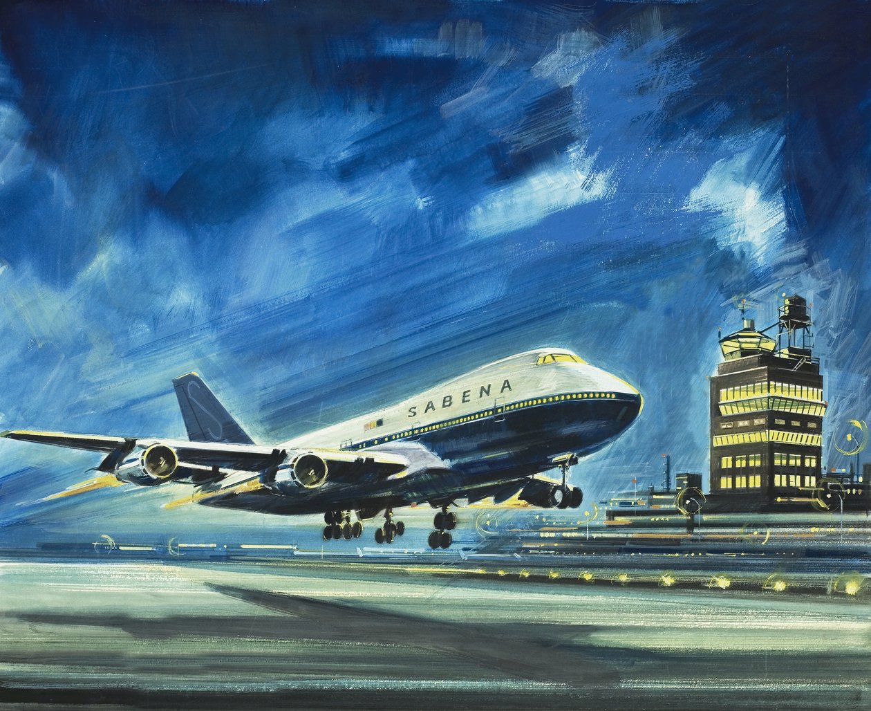 Sabena. Passagerfly af Wilf (20th century) Hardy
